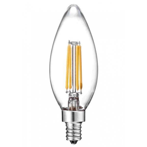 Ilb Gold Bulb, LED Base Type E12, Replacement For Norman Lamps, LED-B11-Dim-E12-3K LED-B11-DIM-E12-3K